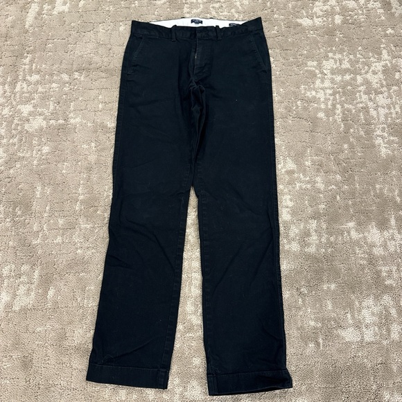 J. Crew Men's Black Chinos Straight leg Size 30/32 - Picture 1 of 5